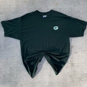 Green Bay Packers Logo T Shirt Gildan Ultra Blend XL Green NFL Football